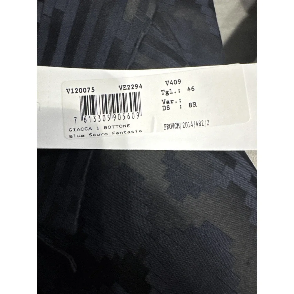 Versace Collection Men's Blazer US 36R IT 46 Black Wool‎ Blend NWT